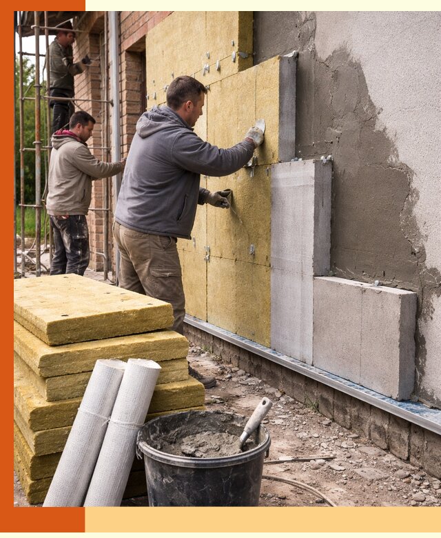 Утепление кирпичного дома под ключ в Березниках