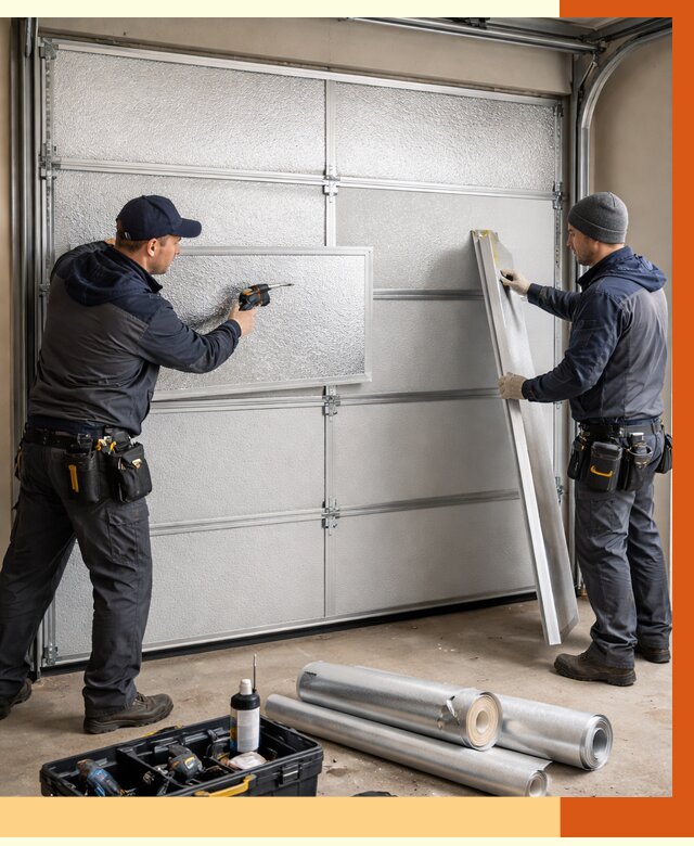 Утепление гаражных ворот в Березниках от 8085 руб/м2 — надежно и быстро | ТепломастерБрз