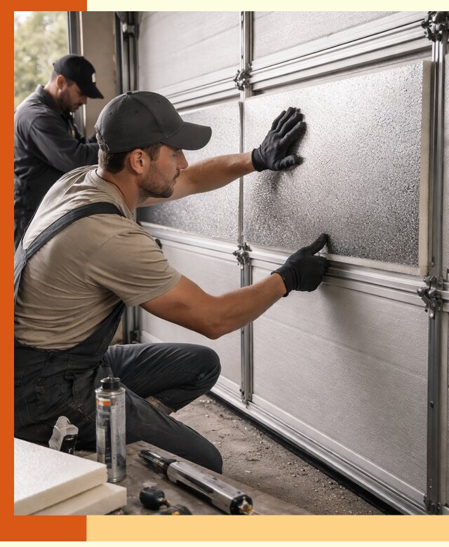 Утепление гаражных ворот в Березниках качественно и надежно