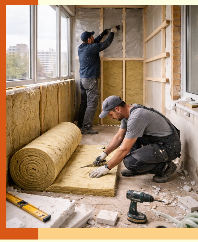 Утепление балкона под ключ в Березниках качественно и быстро