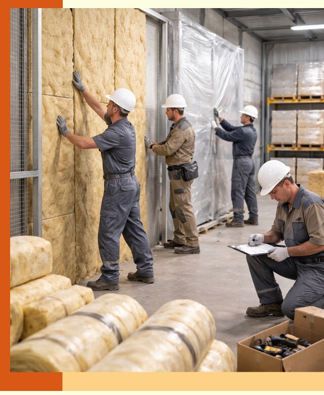 Утепление склада готовой продукции в Березниках качественно и быстро