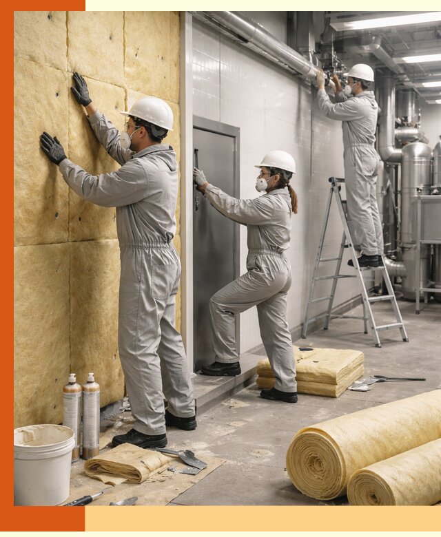 Утепление пищевого цеха под ключ в Березниках