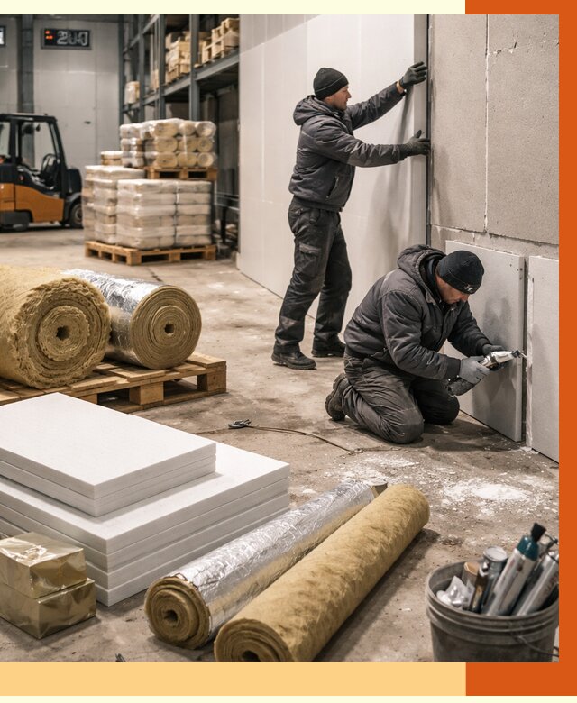 Утепление холодного склада в Березниках от 8754 руб/м2 — комплексное под ключ | ТепломастерБрз